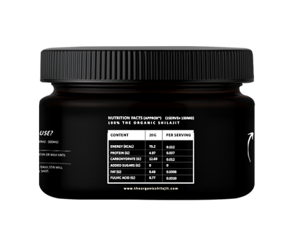 Shilajit Resin – 20g (40 Servings)