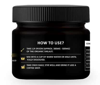 Shilajit Resin – 100g (200 Servings)