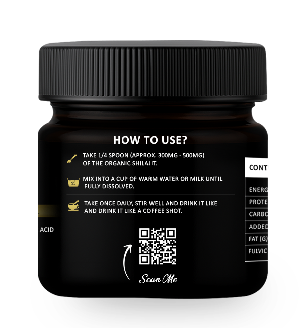 Shilajit Resin – 500g (1000 Servings)